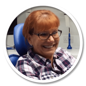 happy denture patient